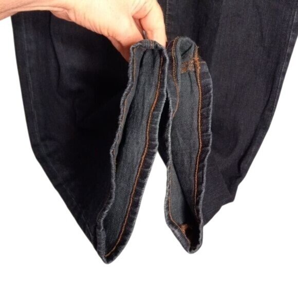 Chaps Size 12 Denim Madden Straight Jeans Womens Dark Wash - Picture 6 of 10